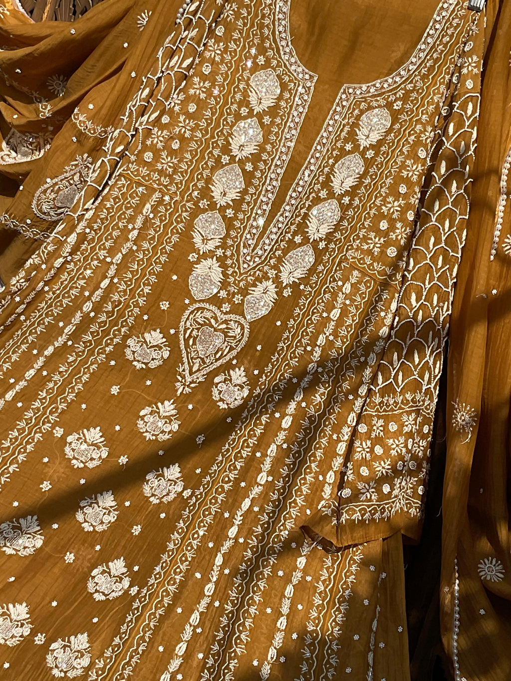 The Saffron Sunbeam Anarkali